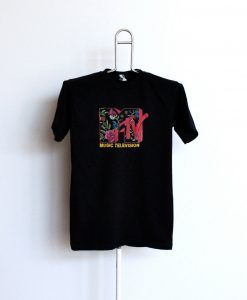 MTV flower logo T Shirt