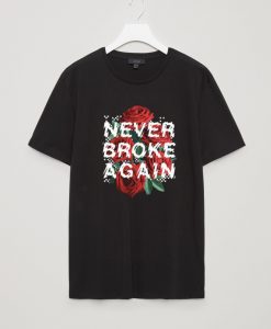 Never Broke Again Rose Checkers T Shirt