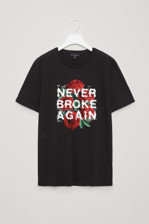 Never Broke Again Rose Checkers T Shirt