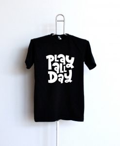 Play All Day Black Tees