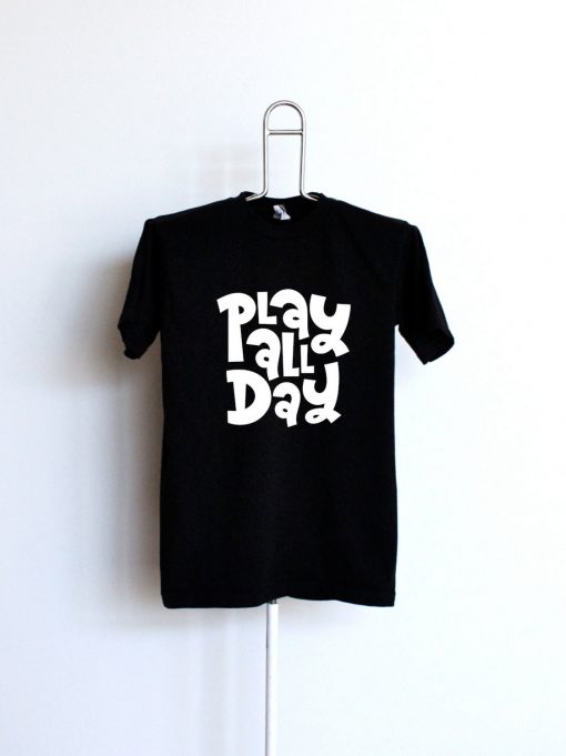 Play All Day Black Tees