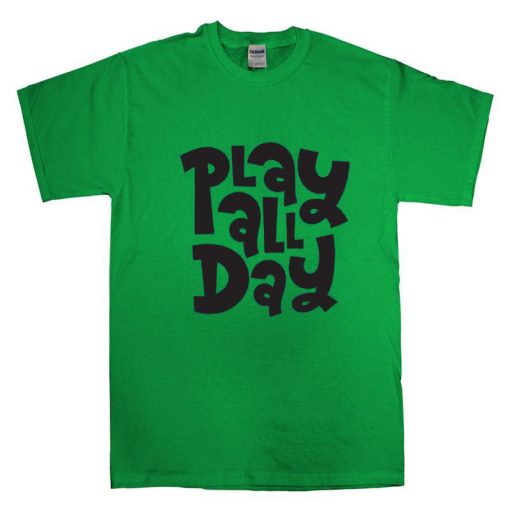 Play All Day Green Tees