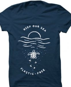 Save the Turtles Tshirt Blue