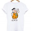 The Flintstones Fred White Tees