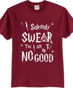 Up to No Good Adult's Red Maroon T shirt