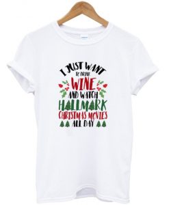 Wine and Watch Hallmark T Shirt