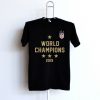 World Champions United States Women’s Soccer Cup 2019 Black T Shirt