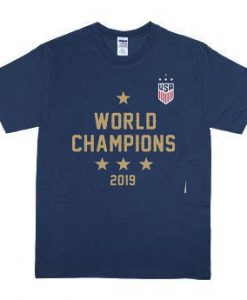 World Champions United States Women’s Soccer Cup 2019 blue naval T Shirt