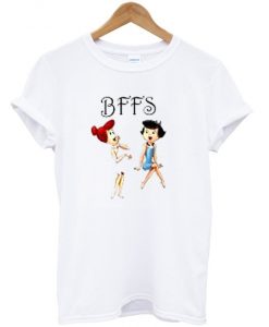 white Flintstones T-shirt