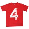 4 Hunnid White Print Youth T Shirt