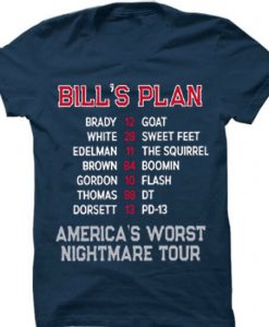 Bill's Plan NavaL BLue T-Shirt