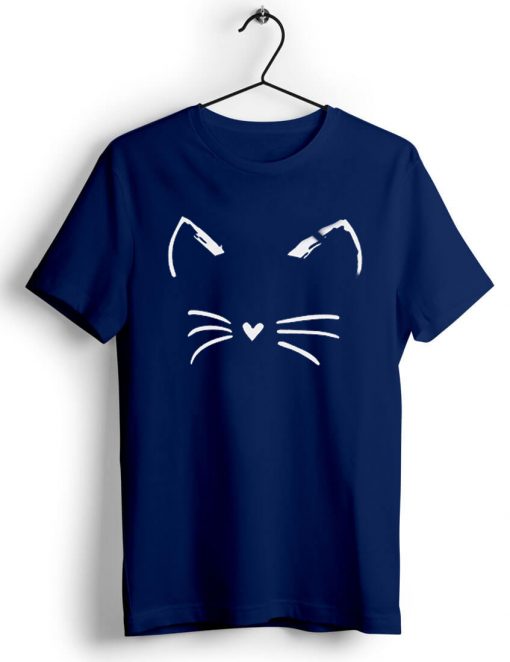 Cat Shirt Kitty Kitten Blue Naval T Shirt