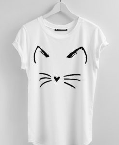 Cat Shirt Kitty Kitten T Shirt White