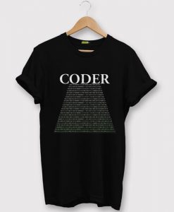 Coder computer Black T shirts