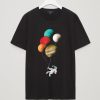 Cosmonaut Space Planet Moon Balloon Tee