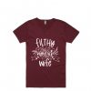 Filthy Mouthed Wife Red Maroon shirt