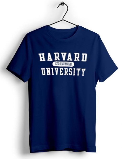 HARVARD UNIVERSITY BLUE NAVAL T Shirt