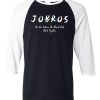 JOBROS RAGLAN BLACK AND WHITE LOONG SLEEVE T SHIRTS