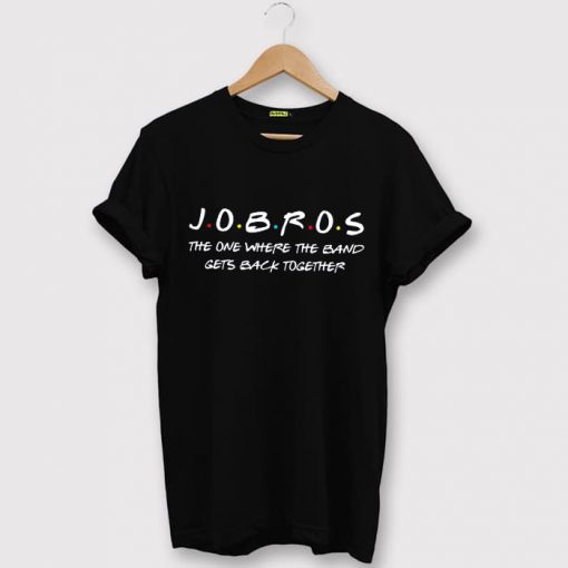 Jobros The One Where The Band Get Back unisex Black T-Shirt