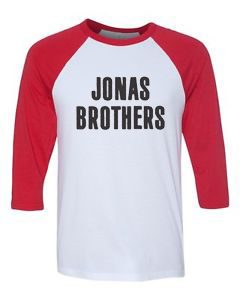 Jonas Brothers Red Sleeves Baseball Tshirts