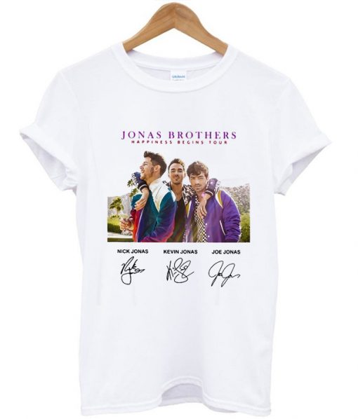 Jonas Brothers happiness begins tour signature shirt