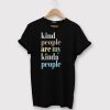 Kind People Are My Kinda People Retro Tee Black