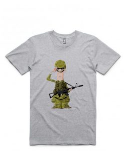 LEOMAN 2017 Fashion soldier Grey T Shirt