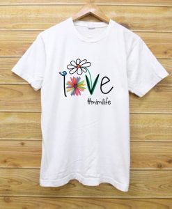 Love Mimilife One Another Bird Daisy Flower Peace shirt