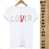 Lover Loser White Tees