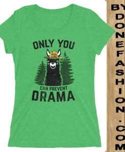 Only You Can Prevent Drama Green t-shirt