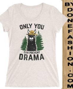 Only You Can Prevent Drama white t-shirt