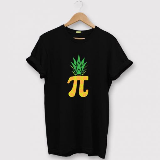 Pi-neapple Pineapple Math Black Tshirts