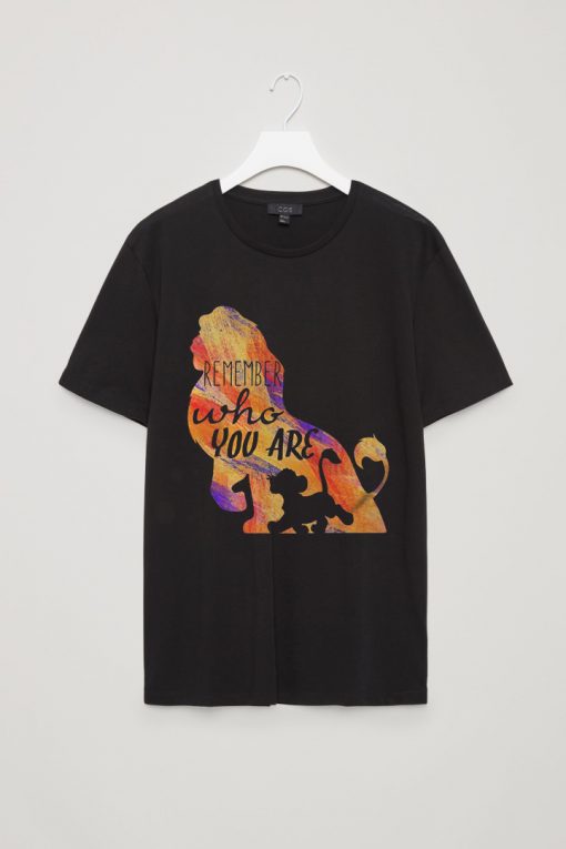 Remember Who You Are Simba The Lion King Black Tshirt