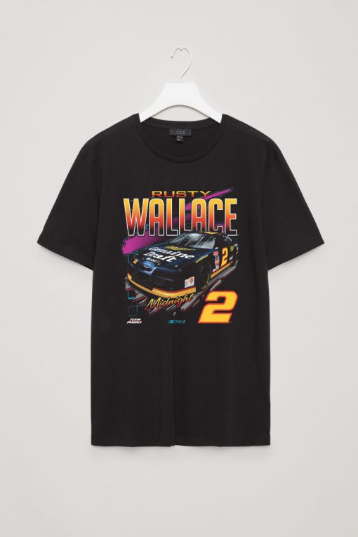 Rusty Wallace Black Vintage Car T-Shirt