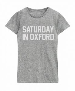 Saturday in Oxford Football Grey T-Shirt