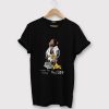 Striker The Monkey Unisex Black T-Shirt