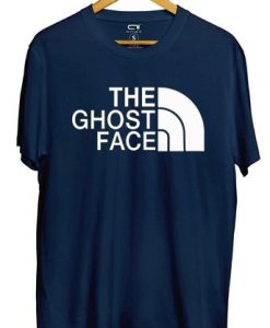 The Ghost Face Hip hop T-shirt Blue Naval