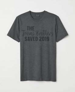 The Jonas Brothers Saved 2019 Grey Tees