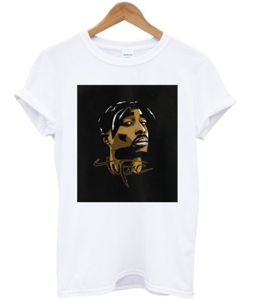 Tupac Shakur 2Pac White T shirt