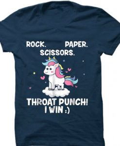 Win Unicorn Blue Tshirt