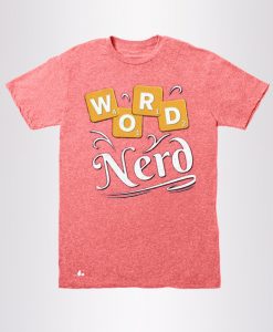 Word Nerd Pink Tshirts