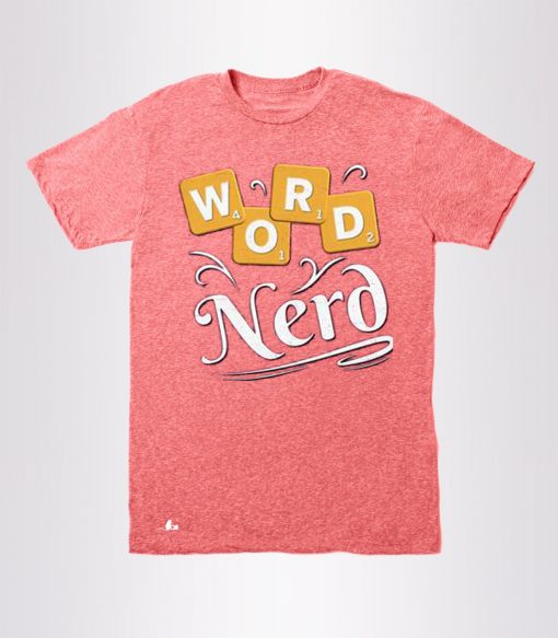 Word Nerd Pink Tshirts