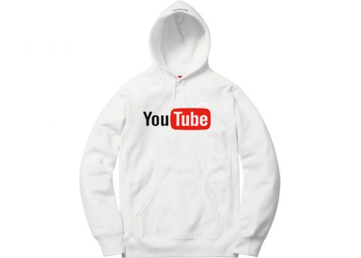 YOU TUBE WHITE HOODIE