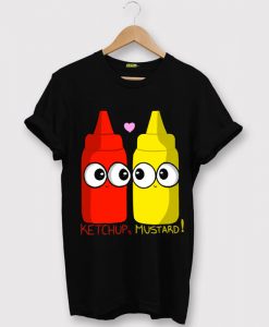 ketchup, mustard Loving Black T shirts