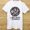 floral logo white tees