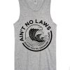 Ain't No Laws unisex grey tank top