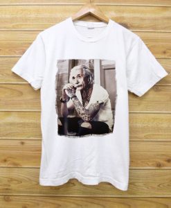 Albert Einstein tattoo white tees