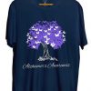 Alzheimer's Awareness T-Shirts Blue Navy