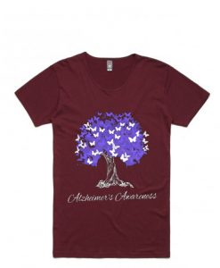 Alzheimer's Awareness T-Shirts Maroon