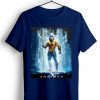 Aquaman Blue Donker T Shirt Justice League